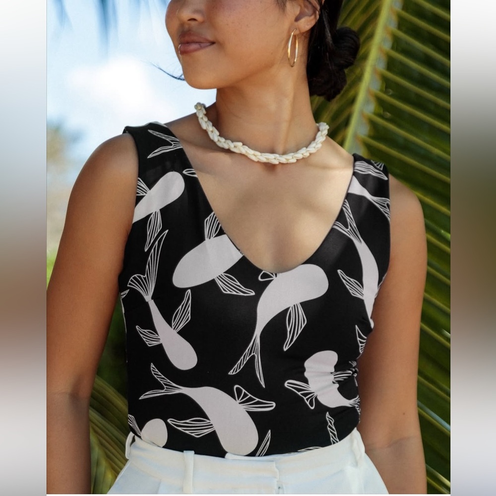 Ava Sky Devon Bodysuit – Black Koi - sold out in first hour from Fighting Eel
